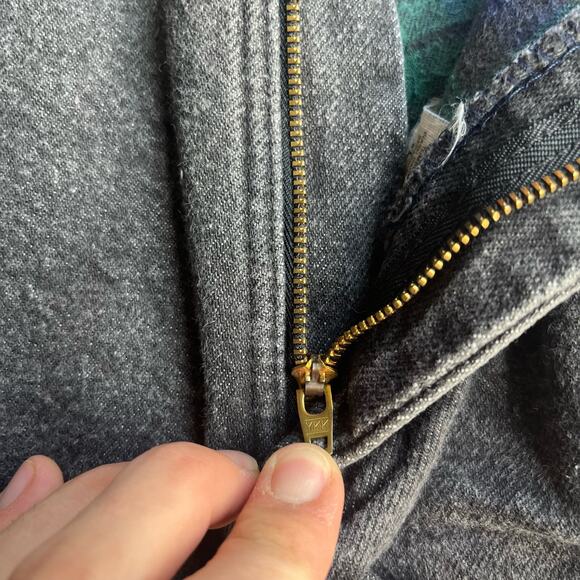 vintage 90s Womens 28" LL‎ BEAN blanket lined lee cutoff short shorts black - Picture 5 of 9